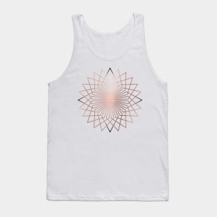 Art Deco Geometric Spiral Tank Top